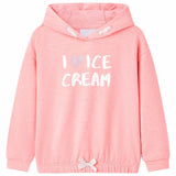 VidaXL Pull enfant à capuche 140 rose vif