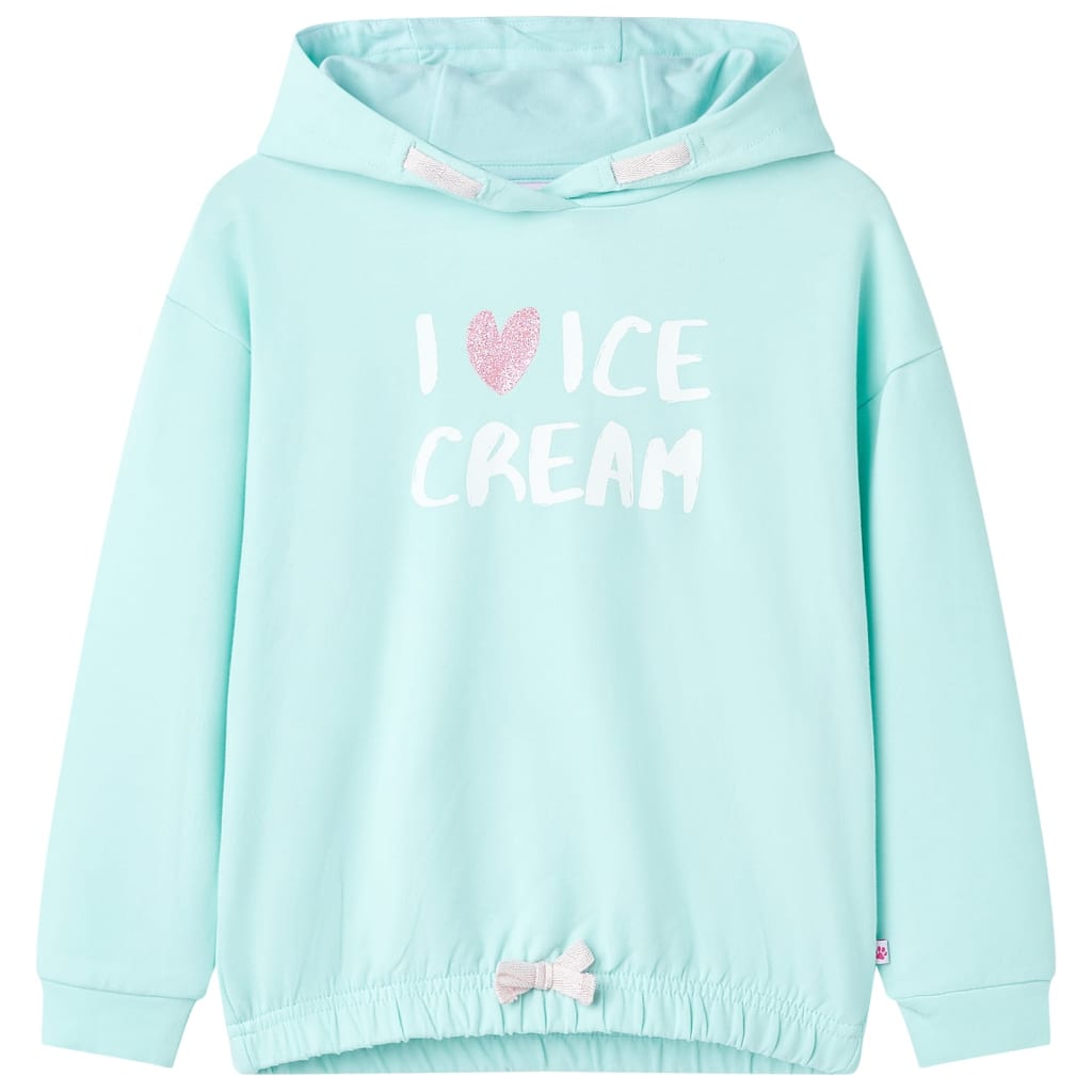 VidaXL Trui pour enfants avec capuchon 116 bleu clair