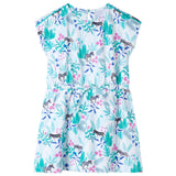 VidaXL Robe enfant 92 écru et menthe foncée