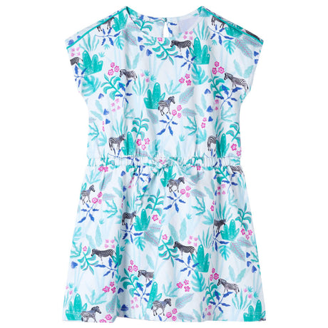 VidaXL Robe enfant 104 écru et menthe foncée