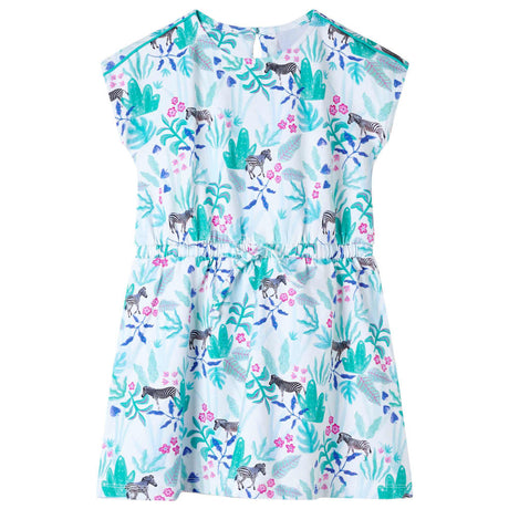 VidaXL Robe enfant 116 écru et menthe foncée