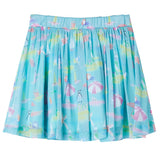 VidaXL Jupe enfant plissée 128 bleu mer clair