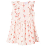 VidaXL Robe enfant à volants 116 rose tendre