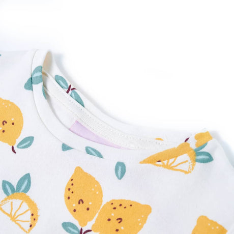 VidaXL chemise enfant avec bouton dans l'ourlet 104 écru