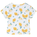 VidaXL Chemise enfant avec bouton dans l'ourlet 116 écru