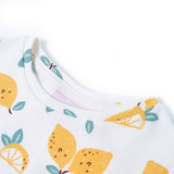 VidaXL chemise enfant avec bouton dans l'ourlet 128 écru