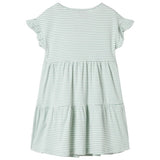 VidaXL Robe enfant avec volants sur les manches 104 menthe