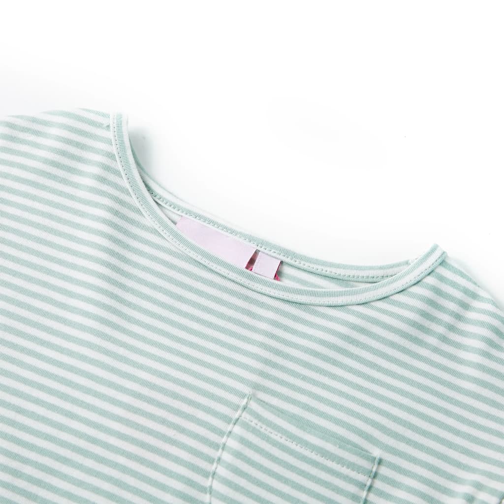 VidaXL Robe enfant avec volants sur les manches 104 menthe