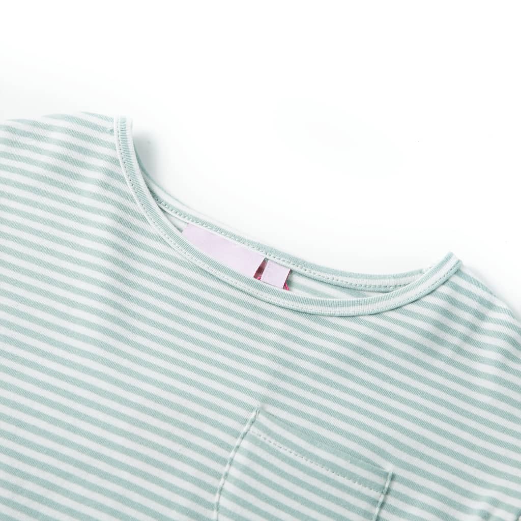 VidaXL Robe enfant avec volants sur les manches 116 menthe