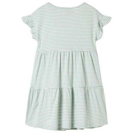 VidaXL Robe enfant avec volants sur les manches 128 menthe