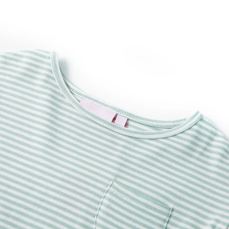 VidaXL Robe enfant avec volants sur les manches 128 menthe