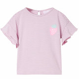 VidaXL Chemise enfant à manches à volants 116 lilas