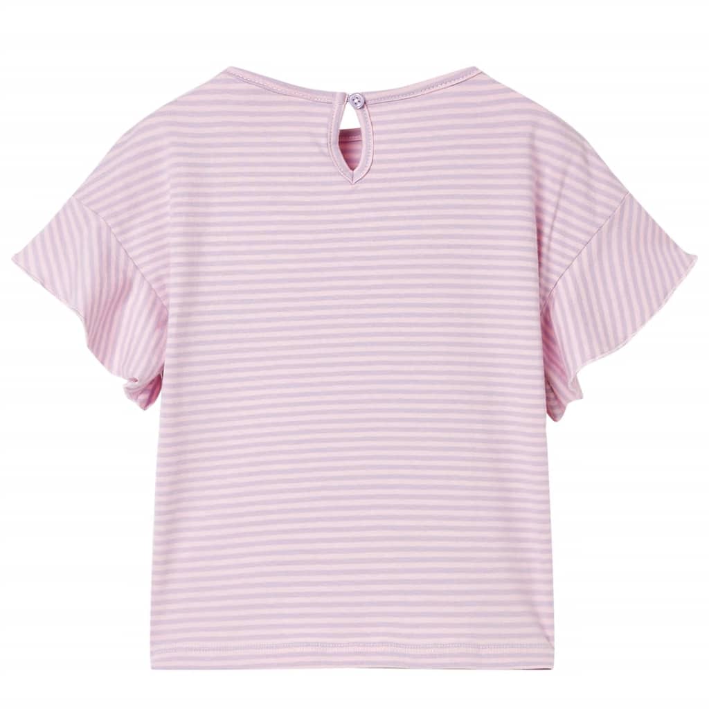 VidaXL Chemise enfant à manches à volants 116 lilas