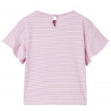 VidaXL Chemise enfant à manches à volants 116 lilas