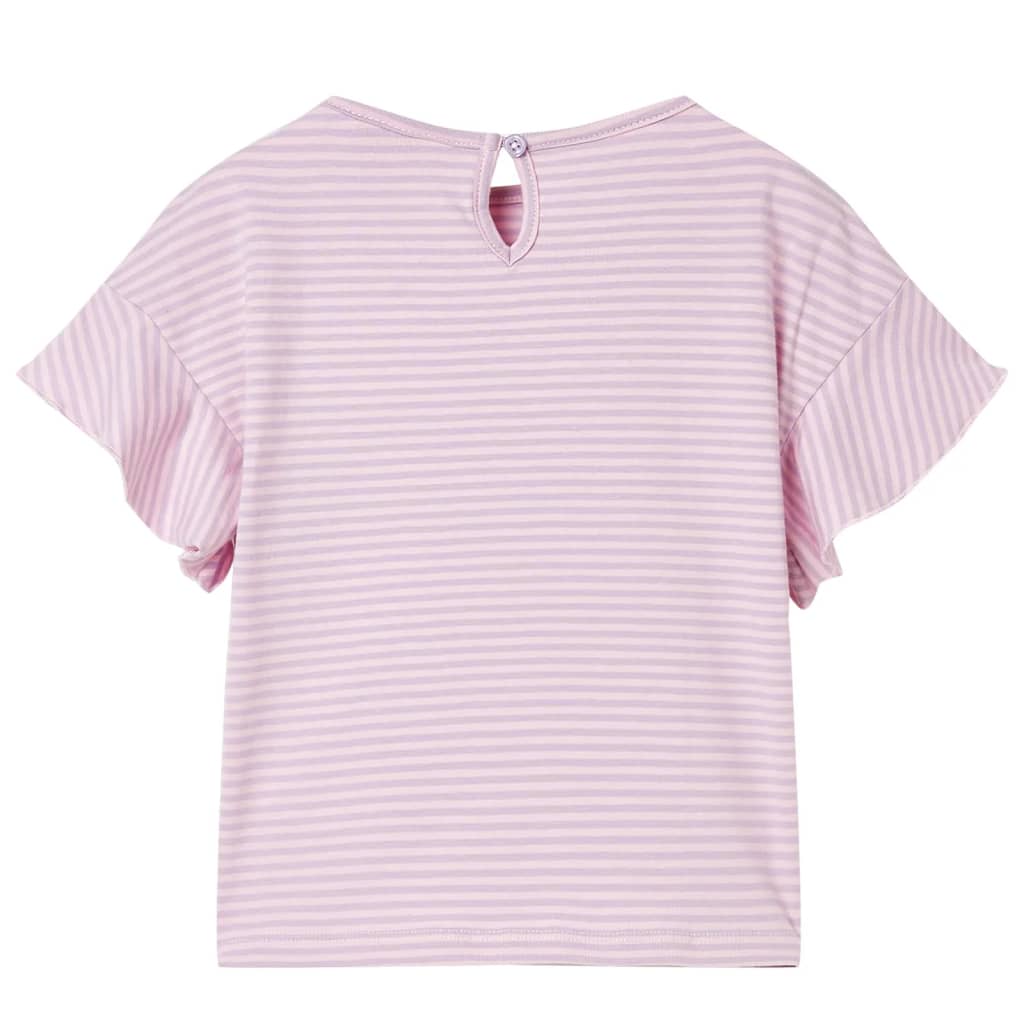 VidaXL Chemise enfant à manches à volants 128 lilas