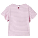 VidaXL Chemise enfant à manches à volants 128 lilas