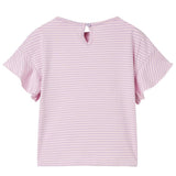 VidaXL Chemise enfant à manches à volants 140 lilas