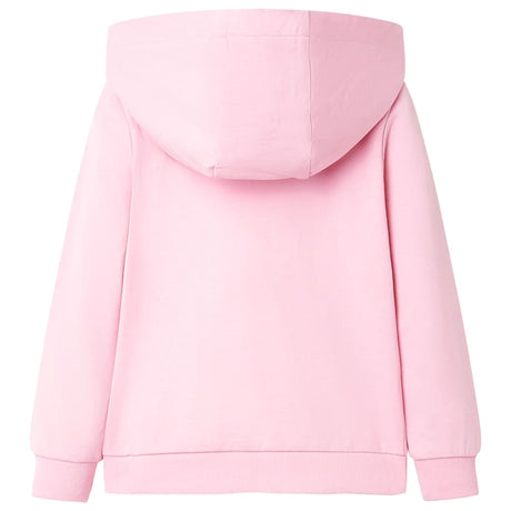 VidaXL Cardigan enfant avec capuche et fermeture éclair 92 rose vif
