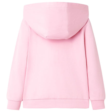 VidaXL Cardigan enfant avec capuche et fermeture éclair 104 rose vif