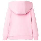 VidaXL Cardigan enfant avec capuche et fermeture éclair 116 rose vif