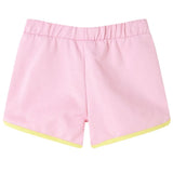 VidaXL short enfant avec passepoil 104 rose vif