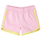 VidaXL short enfant avec passepoil 116 rose vif
