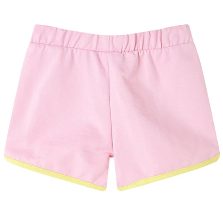 VidaXL Short enfant avec passepoil 140 rose vif