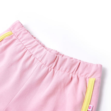 VidaXL Short enfant avec passepoil 140 rose vif