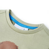VidaXL Chemise enfant à manches courtes 92 kaki clair