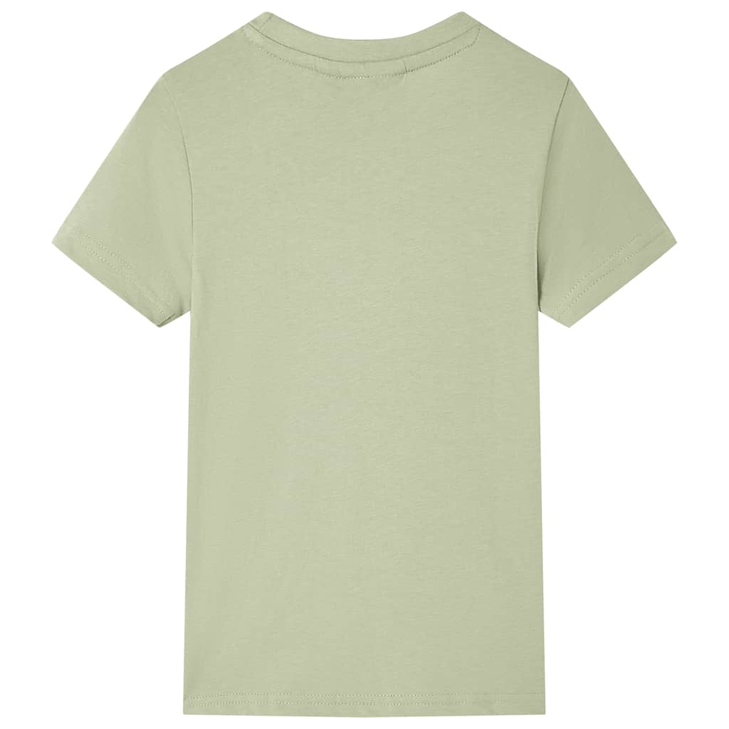 VidaXL Chemise enfant à manches courtes 116 kaki clair