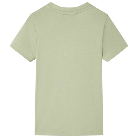 VidaXL Chemise enfant à manches courtes 116 kaki clair