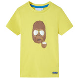 VidaXL Chemise enfant à manches courtes 116 jaune