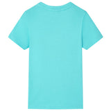 VidaXL Chemise enfant à manches courtes 92 bleu mer