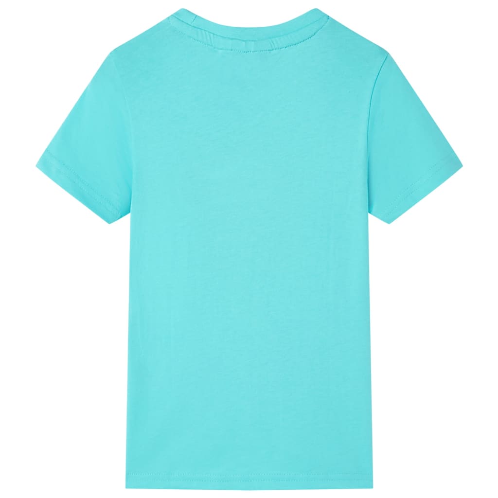 VidaXL Chemise enfant à manches courtes 128 bleu mer