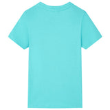 VidaXL Chemise enfant à manches courtes 140 bleu mer