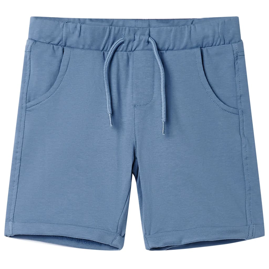 VidaXL Short enfant avec cordon de serrage 92 bleu foncé