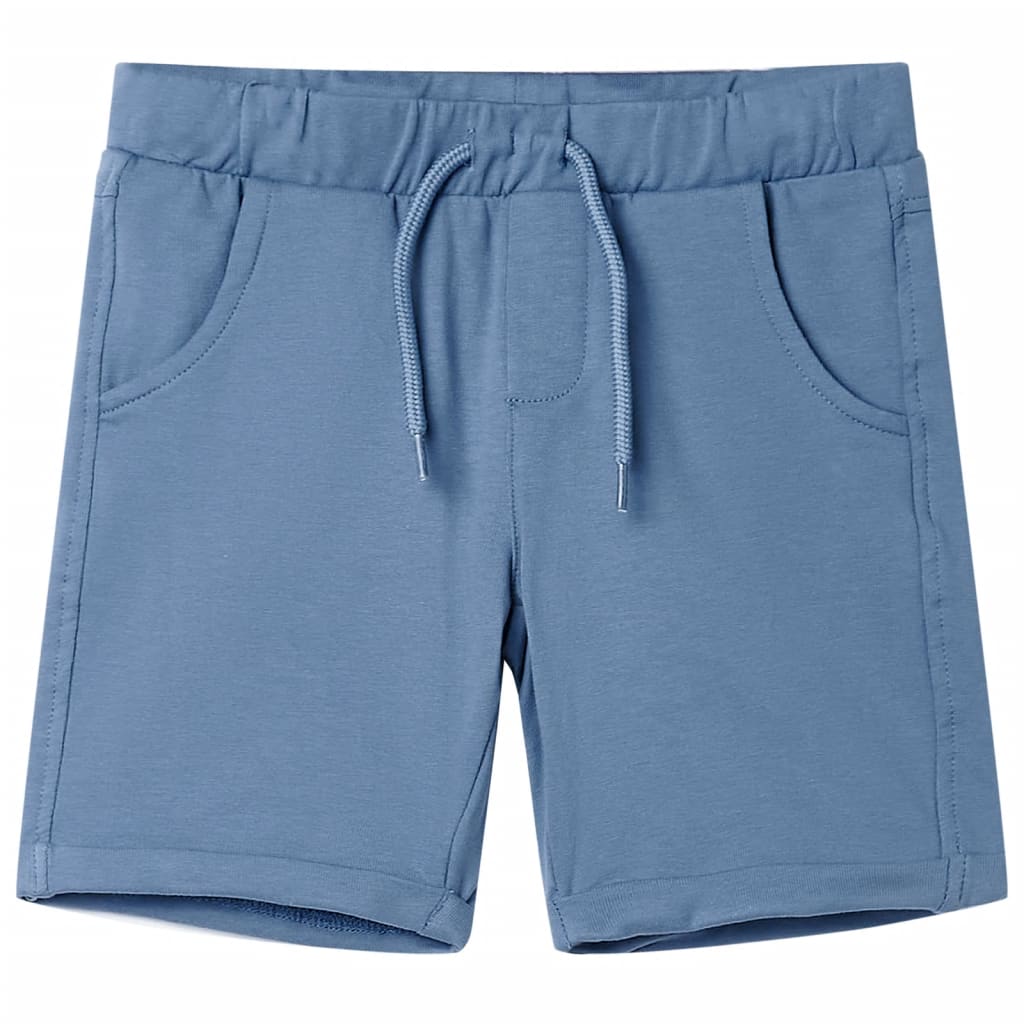 VidaXL Short enfant avec cordon de serrage 116 bleu foncé