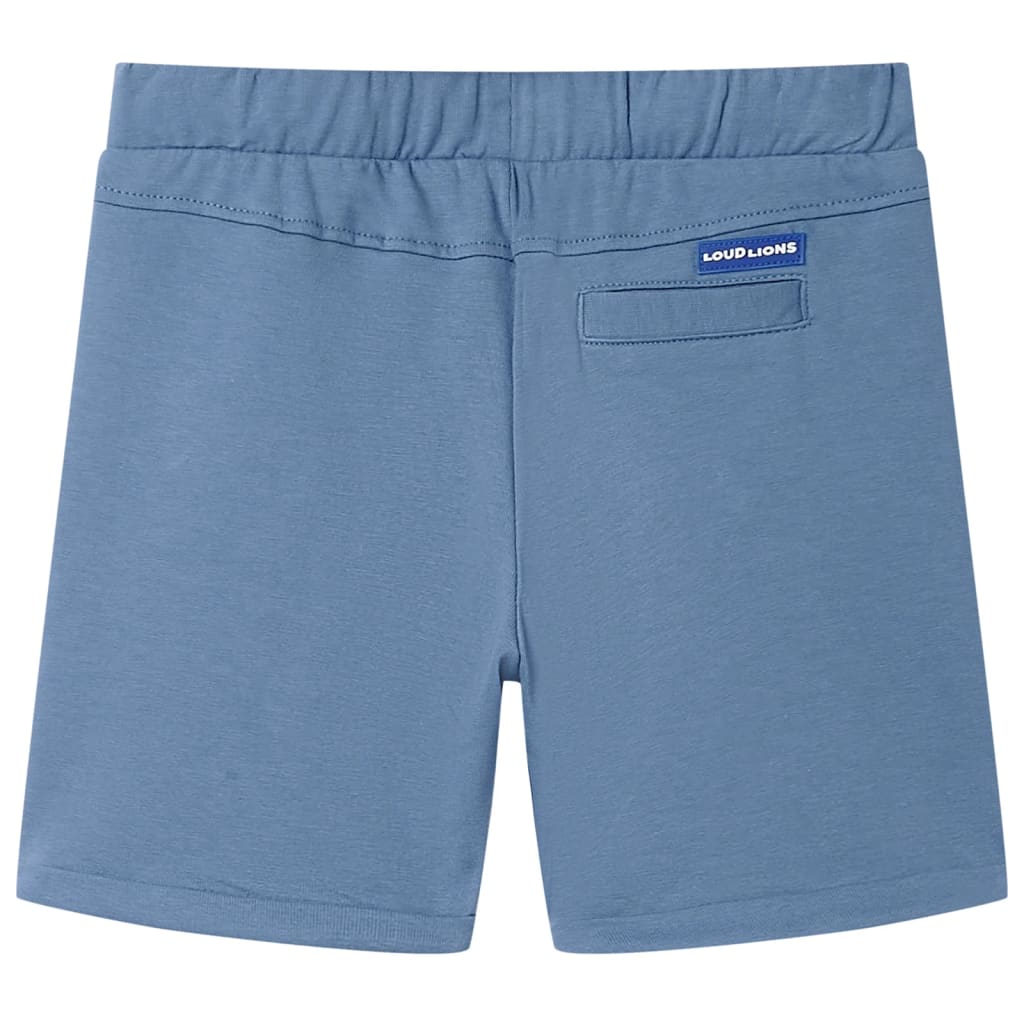 VidaXL Short enfant avec cordon de serrage 116 bleu foncé