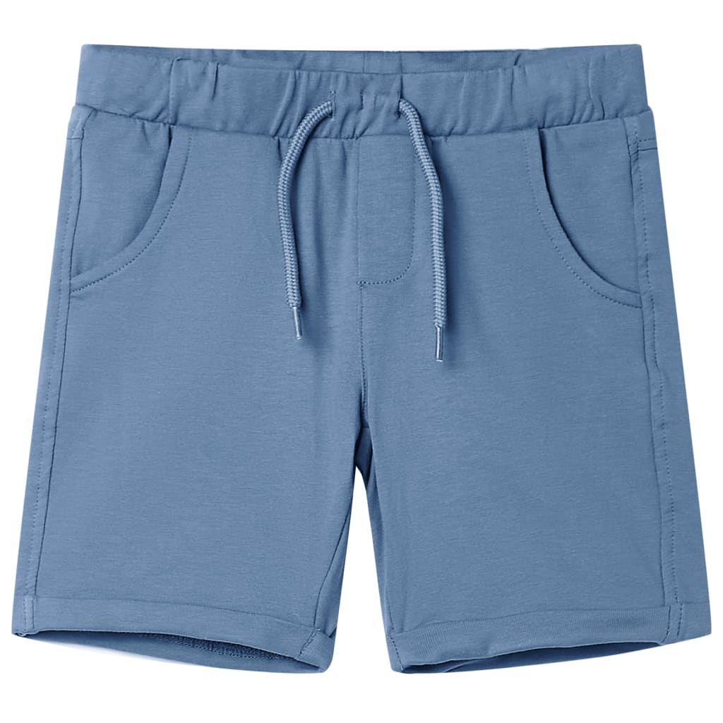 VidaXL Short enfant avec cordon de serrage 128 bleu foncé