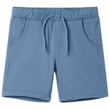 VidaXL Short enfant avec cordon de serrage 128 bleu foncé