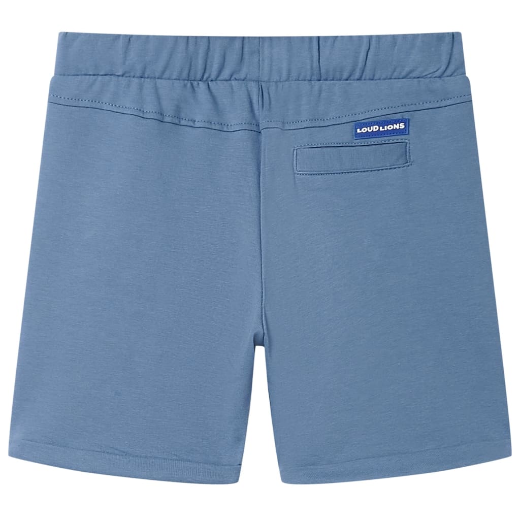 VidaXL Short enfant avec cordon de serrage 128 bleu foncé