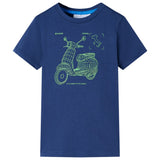 VidaXL chemise enfant 140 bleu foncé