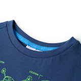 VidaXL chemise enfant 140 bleu foncé