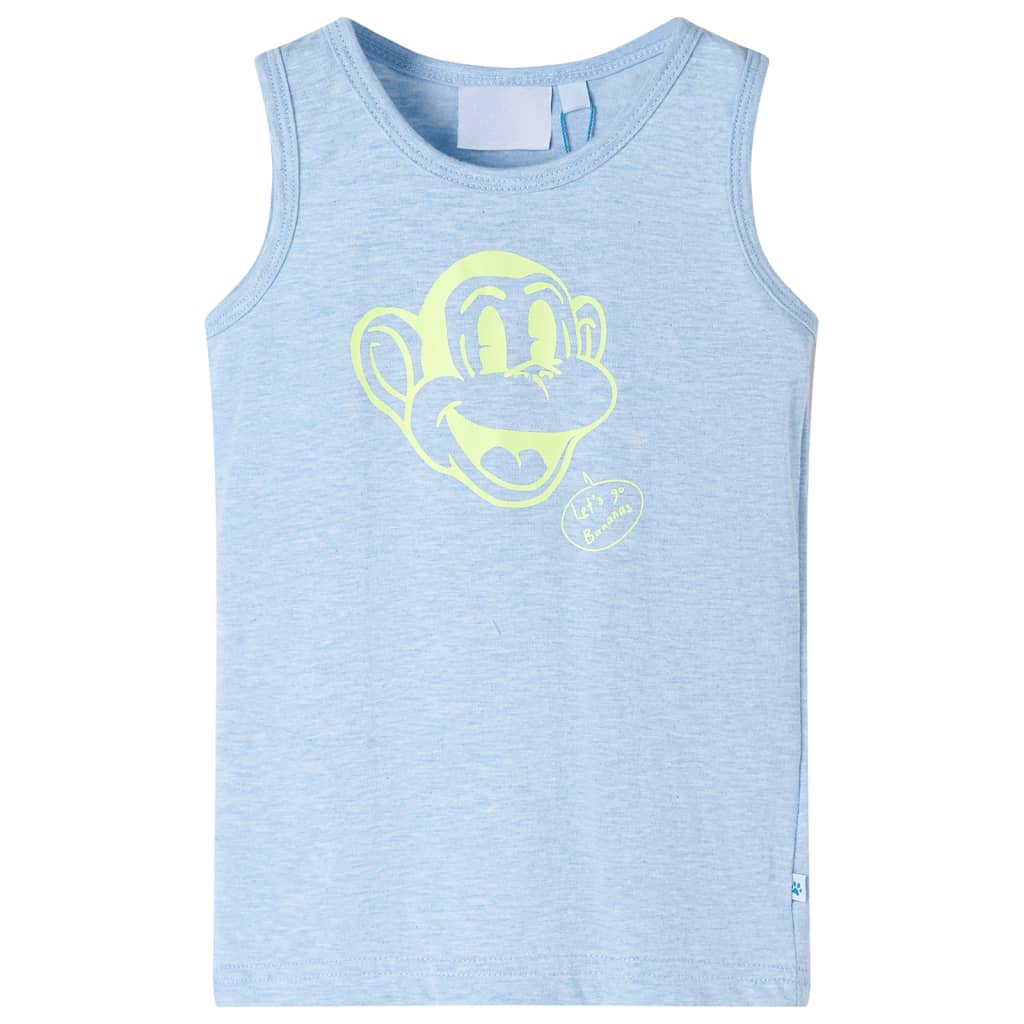 VidaXL Haut enfant 128 bleu doux mélangé