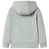 VidaXL Cardigan enfant avec capuche et fermeture éclair 92 kaki clair mélangé