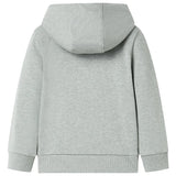 VidaXL Cardigan enfant avec capuche et fermeture éclair 116 kaki clair mélangé