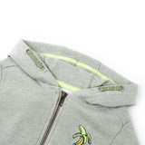 VidaXL Cardigan enfant avec capuche et fermeture éclair 116 kaki clair mélangé