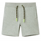 VidaXL Short enfant avec cordon de serrage 104 kaki clair mélangé