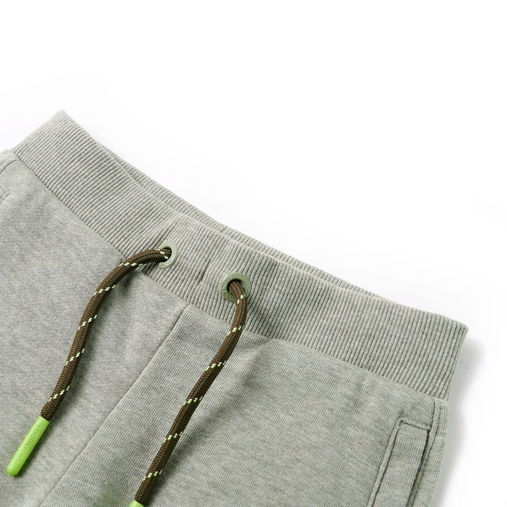 VidaXL Short enfant avec cordon de serrage 104 kaki clair mélangé