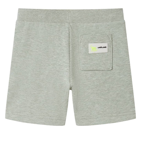 VidaXL Short enfant avec cordon de serrage 140 kaki clair mélangé